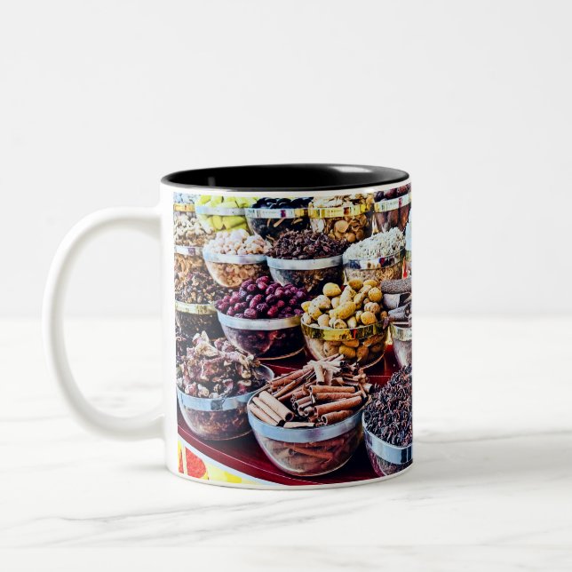 Dubai Spice Souk  Two-Tone Coffee Mug (Left)