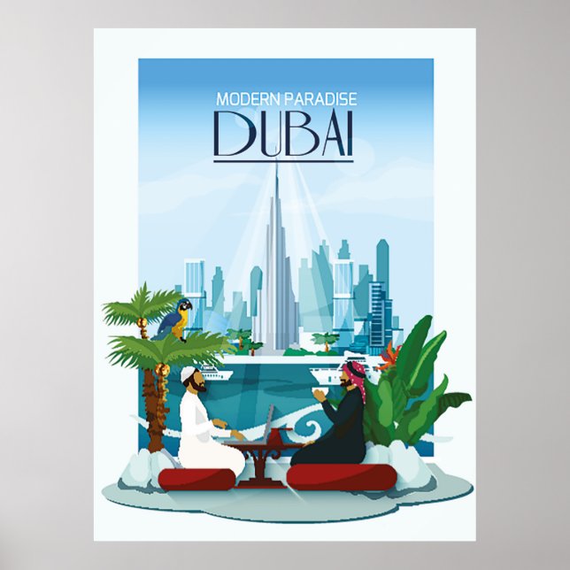 Dubai Travel Poster (Front)