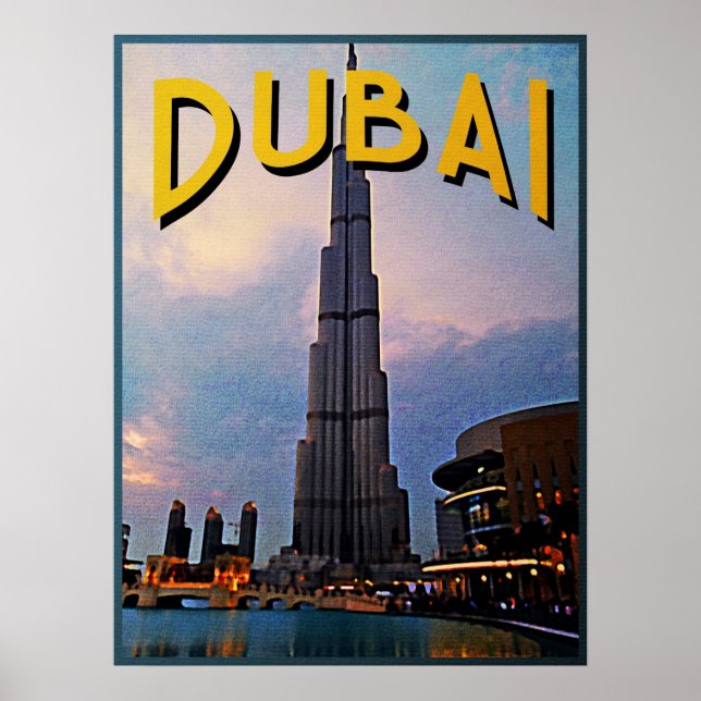 Dubai Travel Poster (Front)