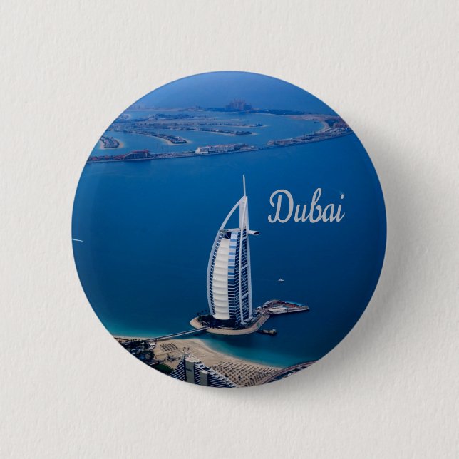Dubai UAE Burj Al Arab 6 Cm Round Badge (Front)