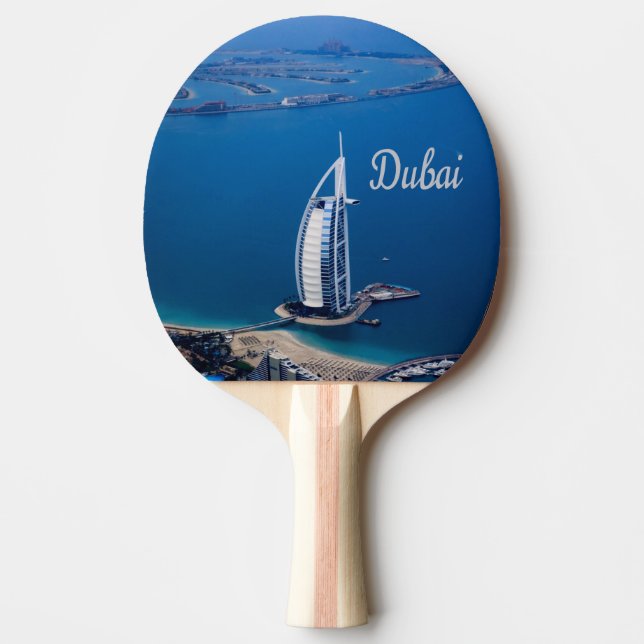Dubai UAE Burj Al Arab Ping Pong Paddle (Front)