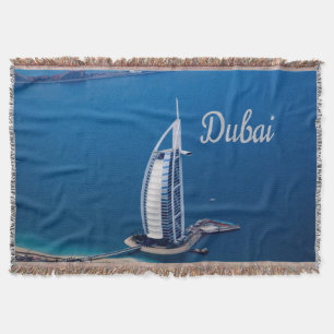 Dubai UAE Burj Al Arab Throw Blanket