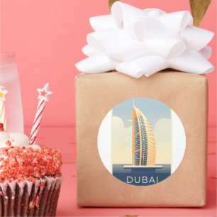 Dubai UAE Classic Round Sticker