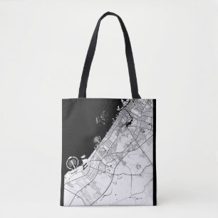 Dubai UAE Map Tote Bag
