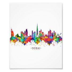 Dubai UAE Skyline Photo Print