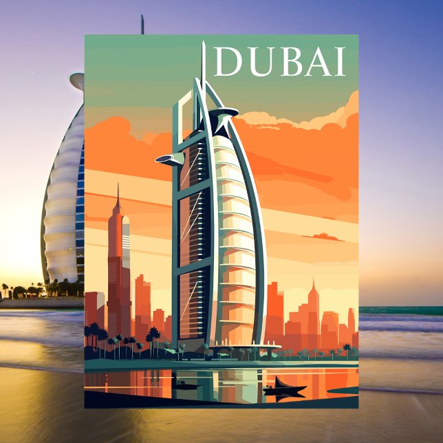 Dubai, UAE, Skyscrapers Travel Vintage Postcard (Creator Uploaded)