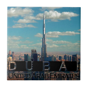 Dubai UAE Souvenir Tile