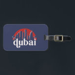 Dubai UAE Vintage Retro City Skyline Cityscape Art Luggage Tag<br><div class="desc">Vintage and retro city design with beautiful skyline, tourist attraction and cityscape art. Cool skyscraper and building silhouette illustration merchandise for tourist and traveller. Perfect as souvenir to bring back home when travelling. Save the memory of your travel and vacation with family and friends. Background colour can be customised to...</div>