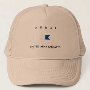 Dubai United Arab Emirates Alpha Dive Flag Trucker Hat