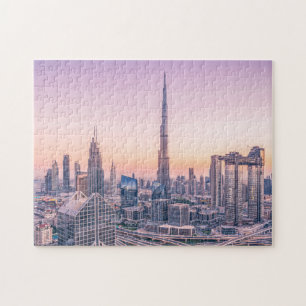 Dubai United Arab Emirates Asia Burj Khalifa Sight Jigsaw Puzzle