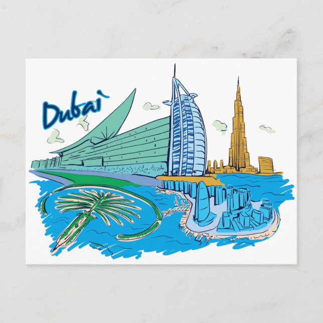 Dubai, United Arab Emirates Postcard (Front)
