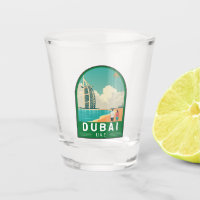Dubai United Arab Emirates Retro Travel Art