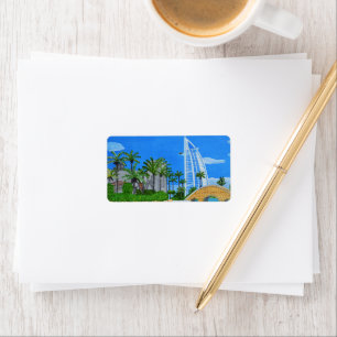 Dubai, United Arab Emirates Return Address labels
