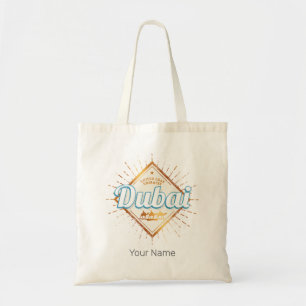 Dubai United Arab Emirates Vintage UAE Souvenir Tote Bag