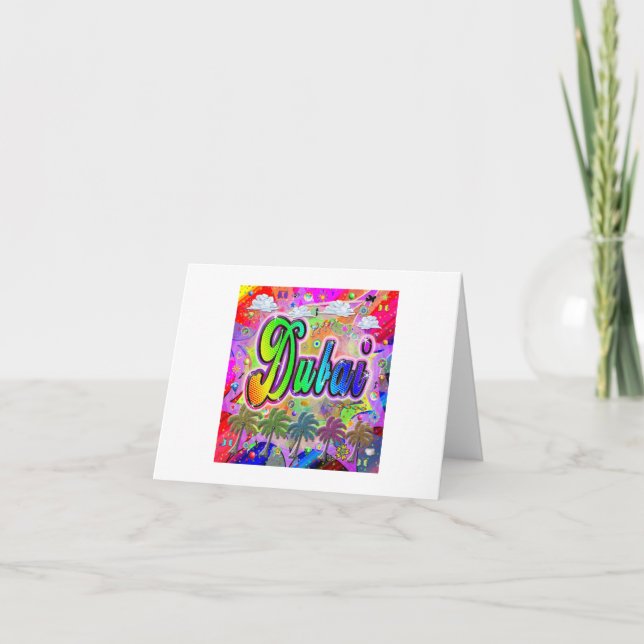 Dubai  Vista Express Greeting Card (Front)