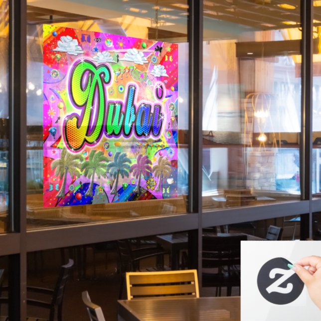  Dubai  Vista Express Window Cling (Restaurant Window)