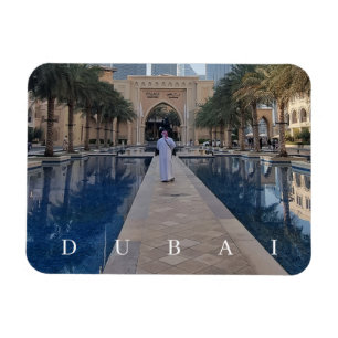 Dubai walkway view fridge magnet