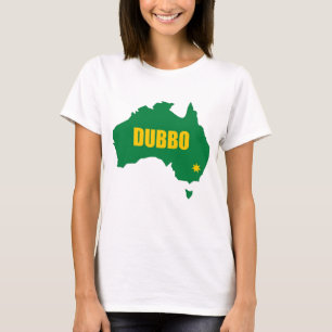 Dubbo Green and Gold Map T-Shirt