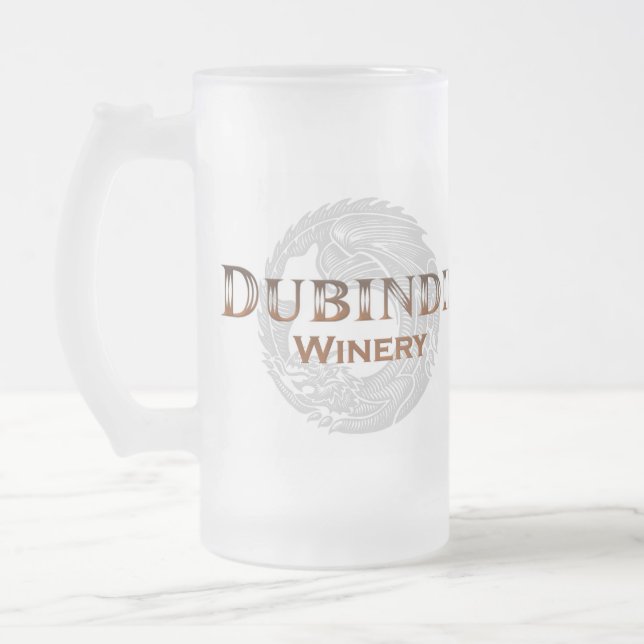 Dubindil Winery Frosted Beer Mug (Left)