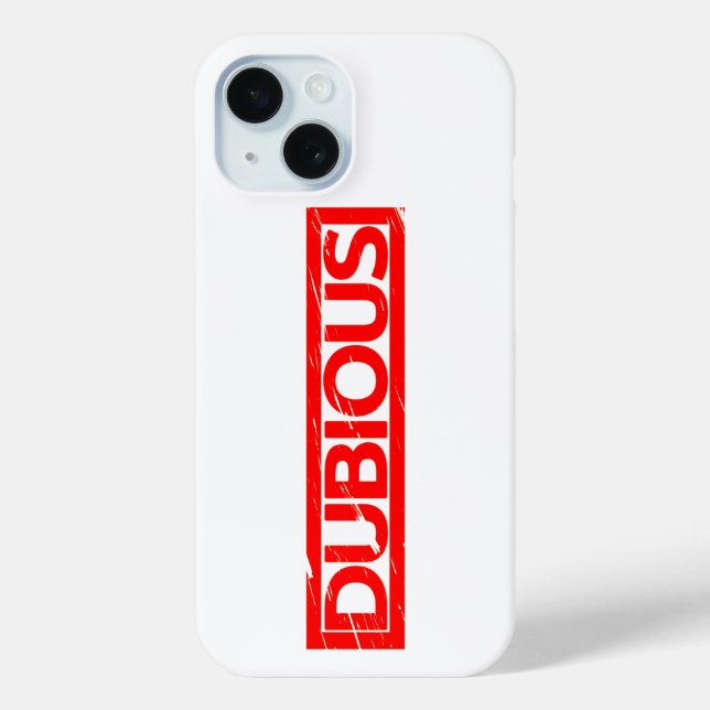 Dubious Stamp Case-Mate iPhone Case (Back)