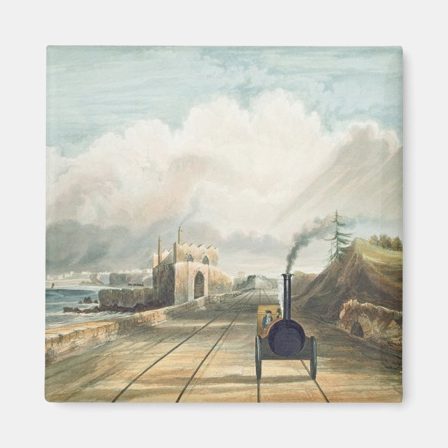 Dublin and Kingstown Railway: From the Footbridge Magnet (Front)