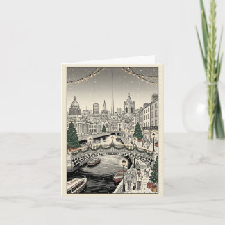 Dublin At Christmas Card
