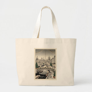 Dublin At Christmas Large Tote Bag