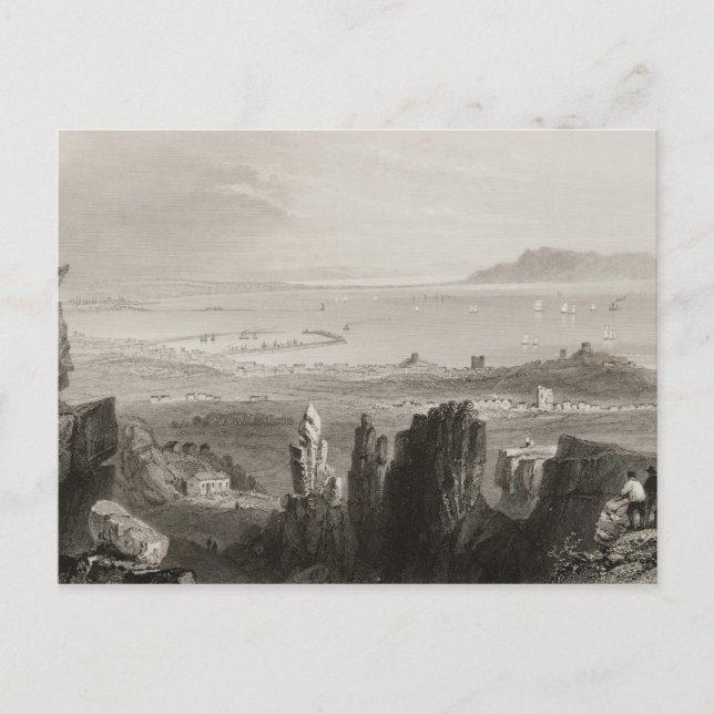 Dublin Bay from Kingstown Quarries Postcard (Front)