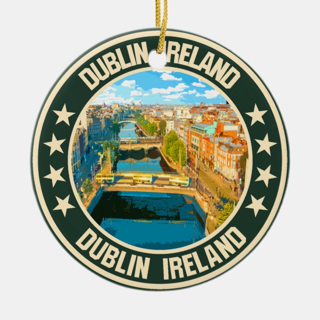 Dublin                                             ceramic tree decoration (Front)
