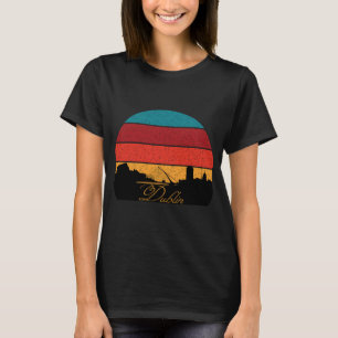 Dublin City Retro Sunset Travel T-Shirt