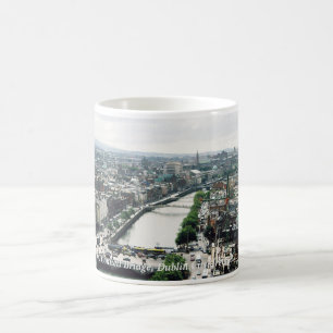 Dublin city skyline & O'Connell Bridge Ireland Coffee Mug