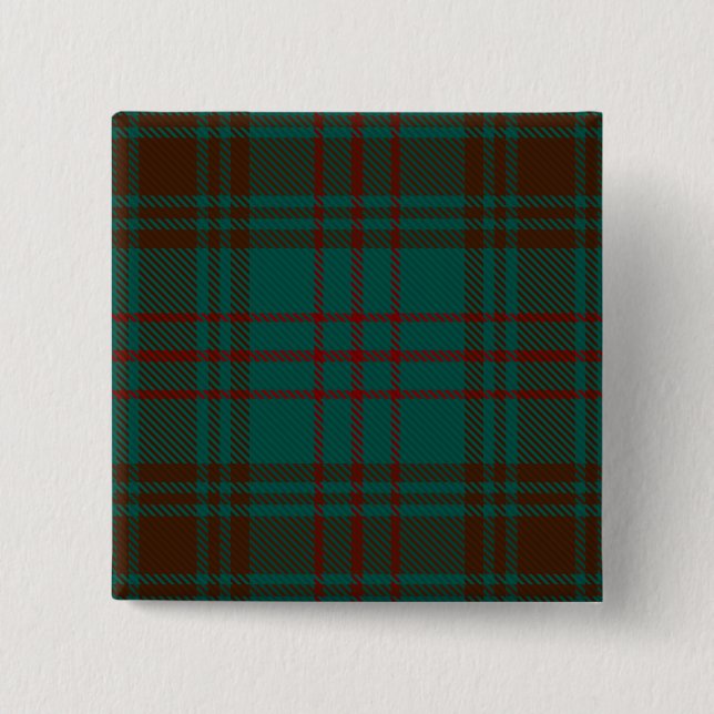 Dublin County Irish Tartan 15 Cm Square Badge (Front)