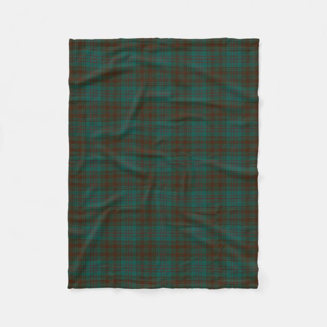 Dublin County Irish Tartan Fleece Blanket (Front)
