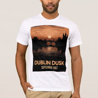 Dublin Dusk Graphic Men's T-Shirt Ireland Tee