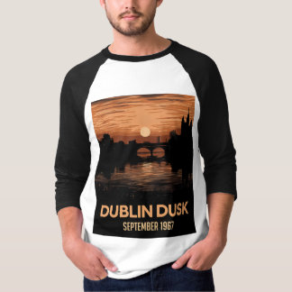 Dublin Dusk Graphic Men's T-Shirt Ireland Tee