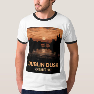 Dublin Dusk Graphic Men's T-Shirt Ireland Tee