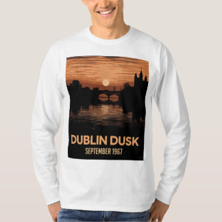 Dublin Dusk Graphic Men's T-Shirt Ireland Tee