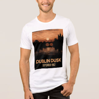 Dublin Dusk Graphic Men's T-Shirt Ireland Tee