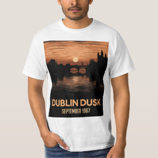 Dublin Dusk Graphic Men's T-Shirt Ireland Tee