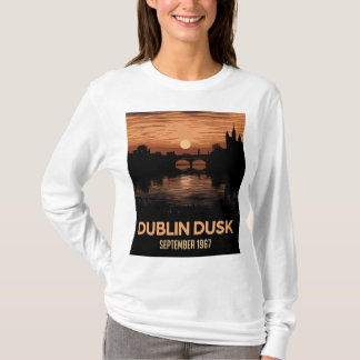 Dublin Dusk Women's Tee | Ireland Travel Art