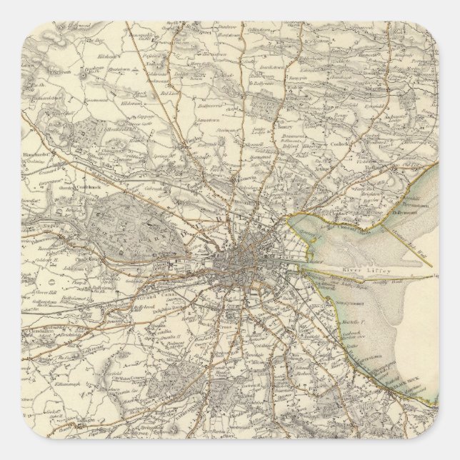 Dublin environments square sticker (Front)