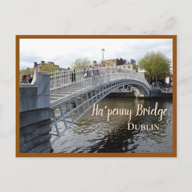 Dublin (Ha'penny Bridge) Postcard (Front)