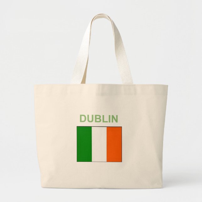  Dublin Ireland Celtic Large Tote Bag (Front)