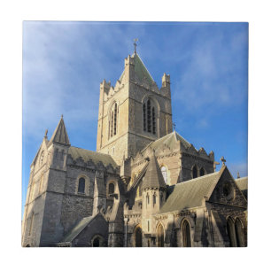 Dublin Ireland Christ Church Cathedral landmark ar Tile