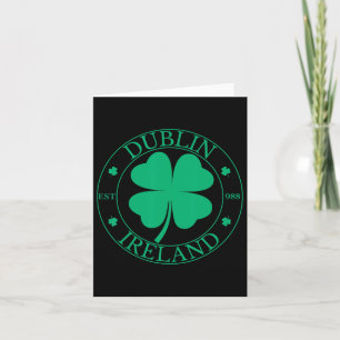 Dublin Ireland East 988 Clover Leaf Shamrock St. P Card