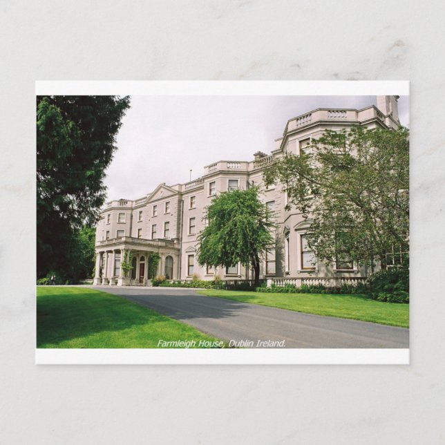 Dublin Ireland, Farmleigh House, Phoenix Park Postcard (Front)