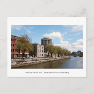 Dublin Ireland, Four Courts building Postcard