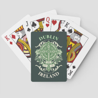 Dublin Ireland Irish Celtic Cross Playing Cards