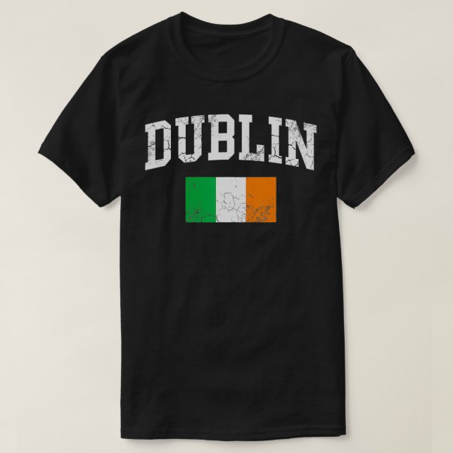 Dublin Ireland Irish Flag St Patrick's Day Men Wom T-Shirt (Design Front)
