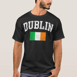 Dublin Ireland Irish Flag St Patrick's Day Men Wom T-Shirt